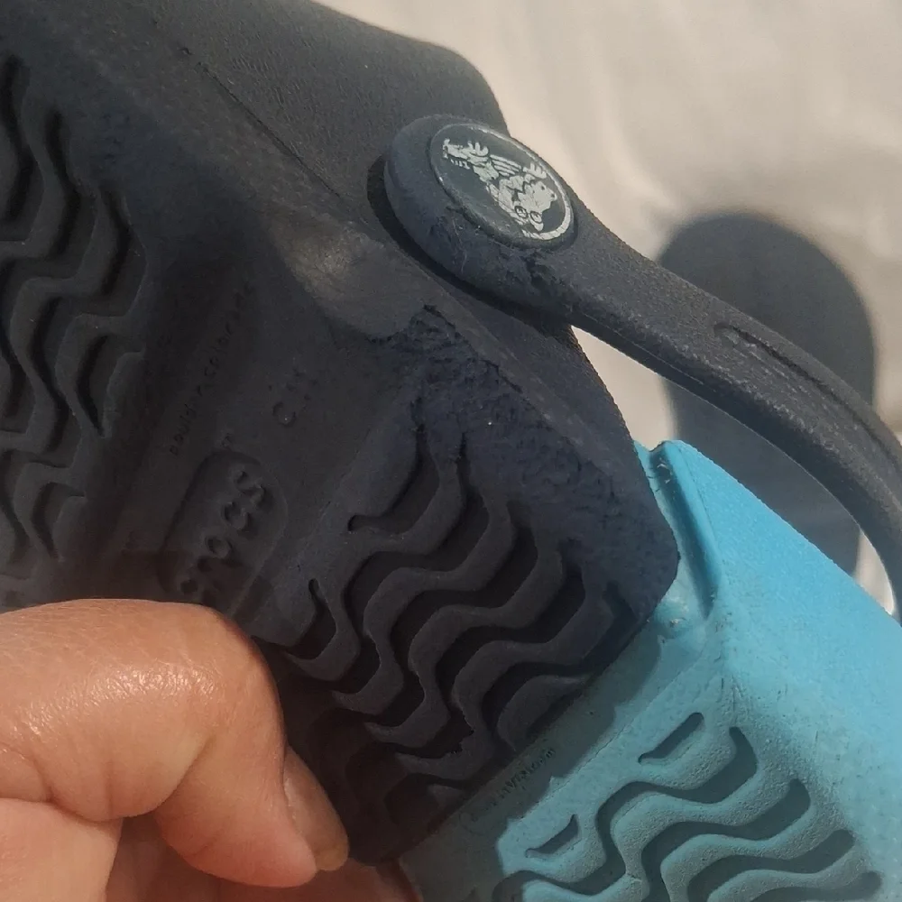 CROCS Kids Dark Blue Water Shoes Size C11